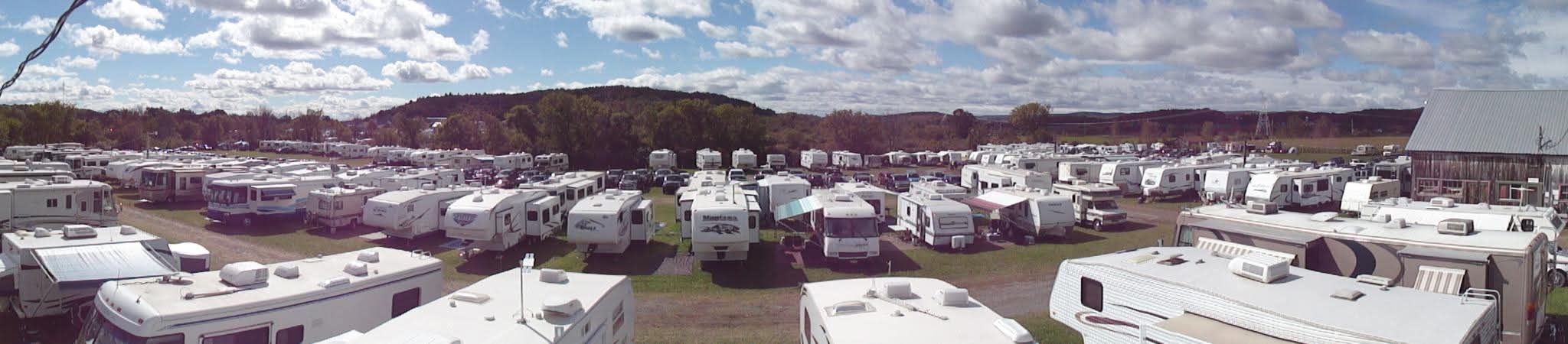 Vue aérienne du Camping Allaire